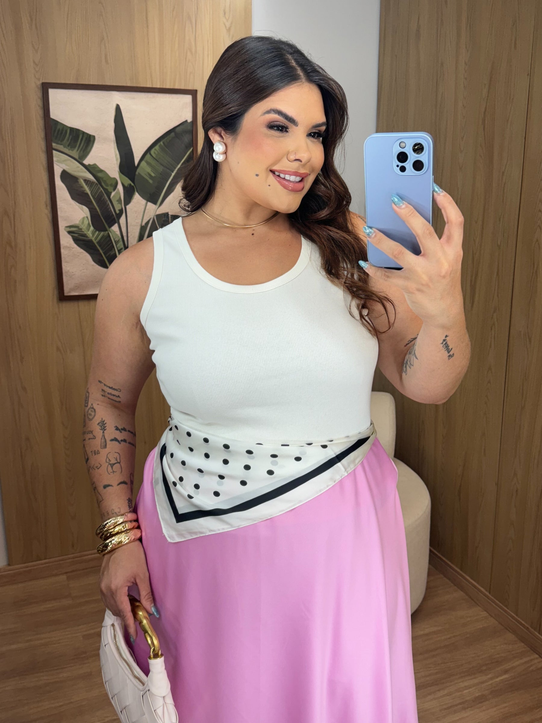 Regata em Ribana de Algodão - Clarice