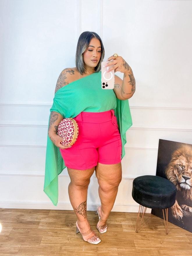 Conjunto de Bata e Top - Isis